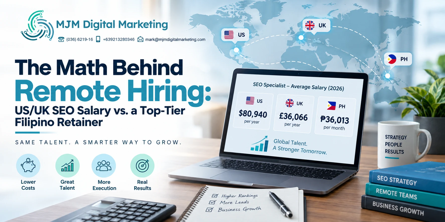 The Math Behind Remote Hiring: US/UK SEO Salary vs. a Top-Tier Filipino Retainer